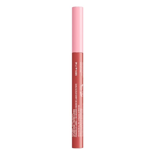 NYX Lip Lingerie Sculpting Lip Liner Stain se desliza sobre labios limpios y secos.