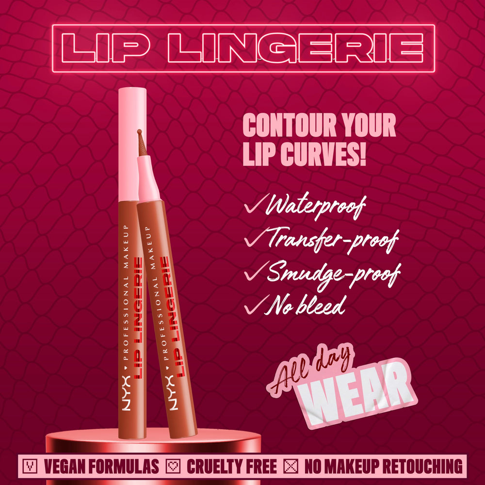 Lip Lingerie Stain ofrece delineado preciso y contorno suave.