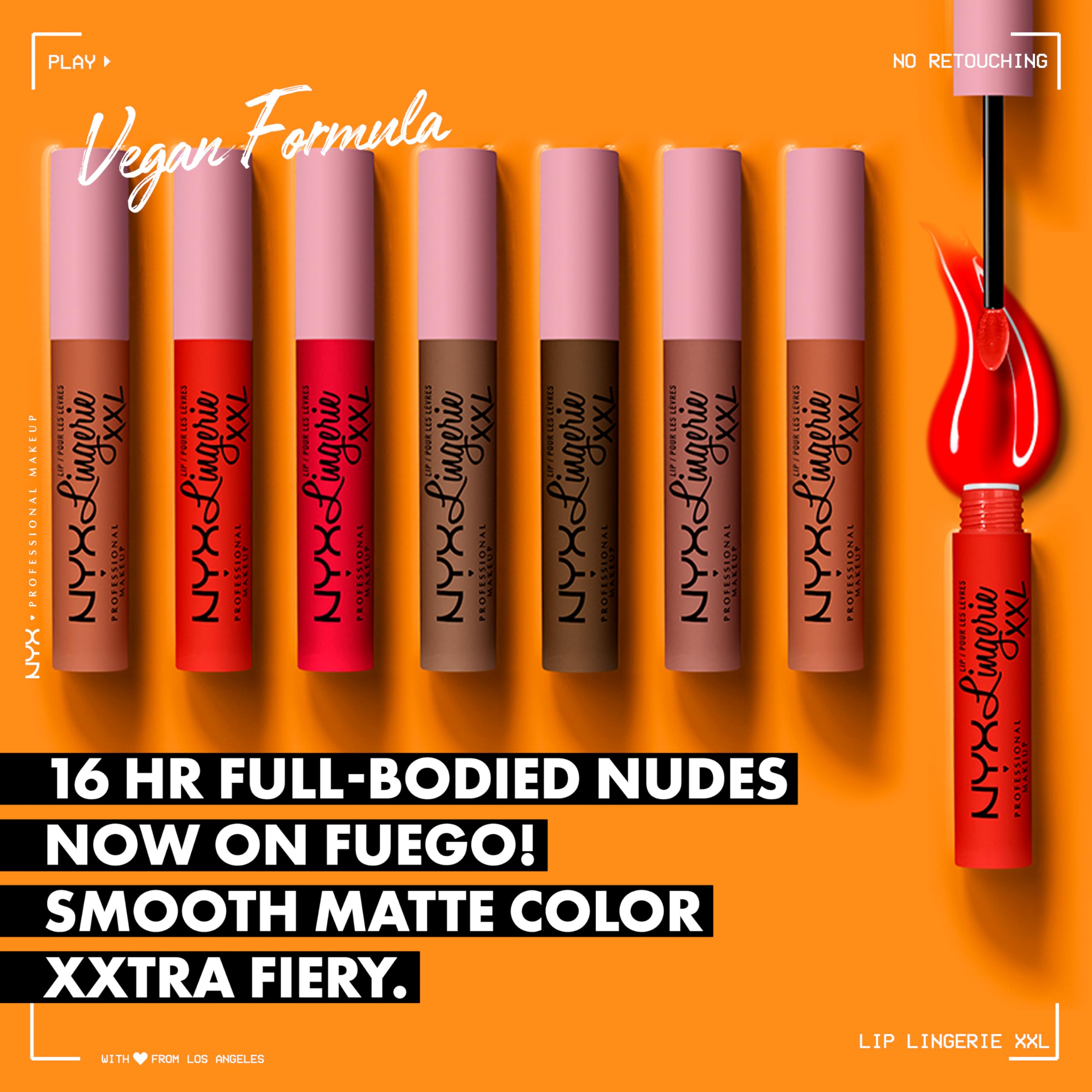 Goin Desnuda swatch reveals rich chocolate brown matte color ideal for warm undertones.