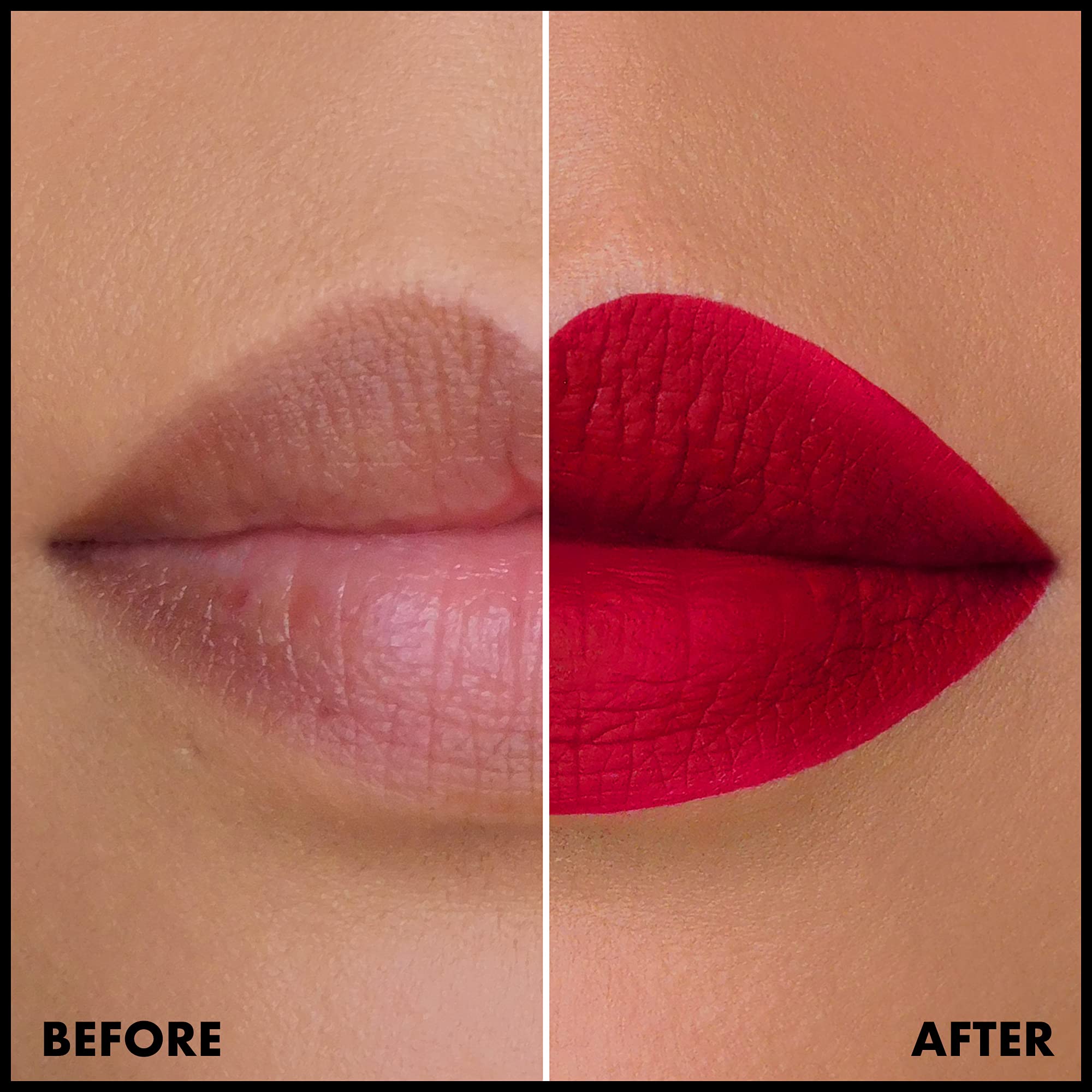 NYX Lip Lingerie XXL Matte Stamina, tinte suave en el centro para un look natural.