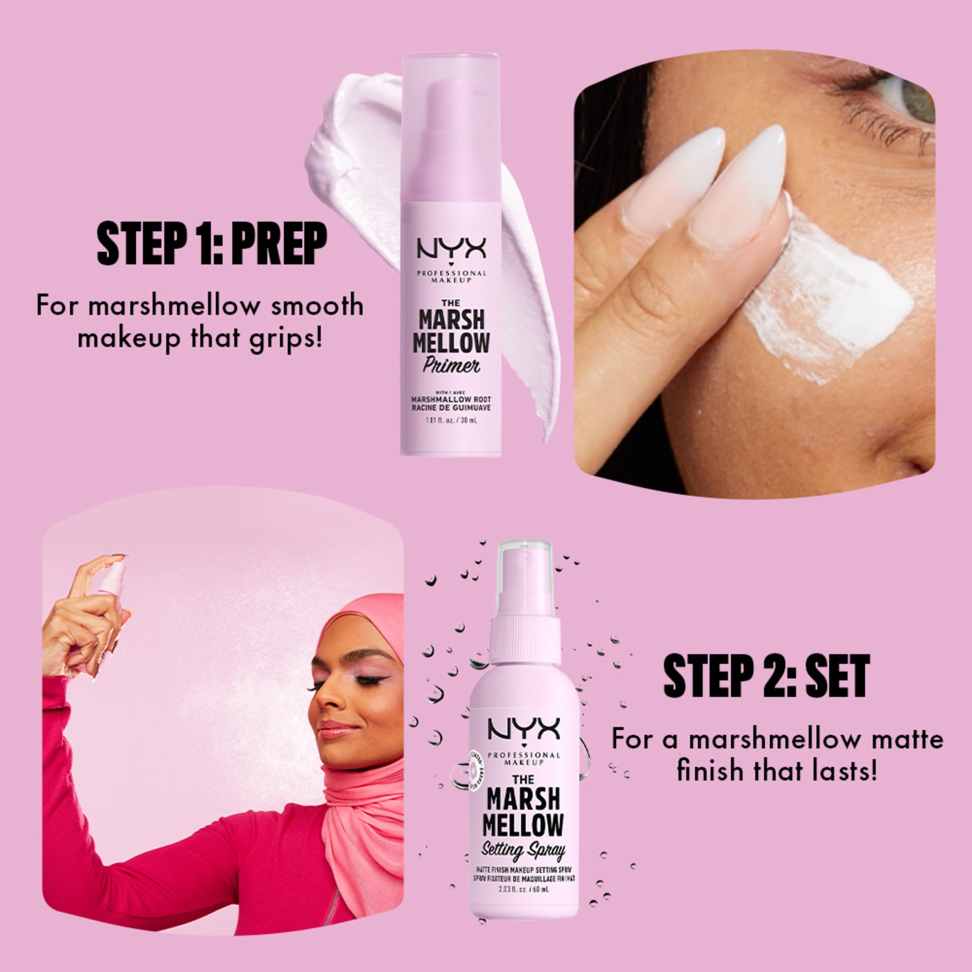 NYX Marshmellow Primer hidrata y prepara la piel para la base.
