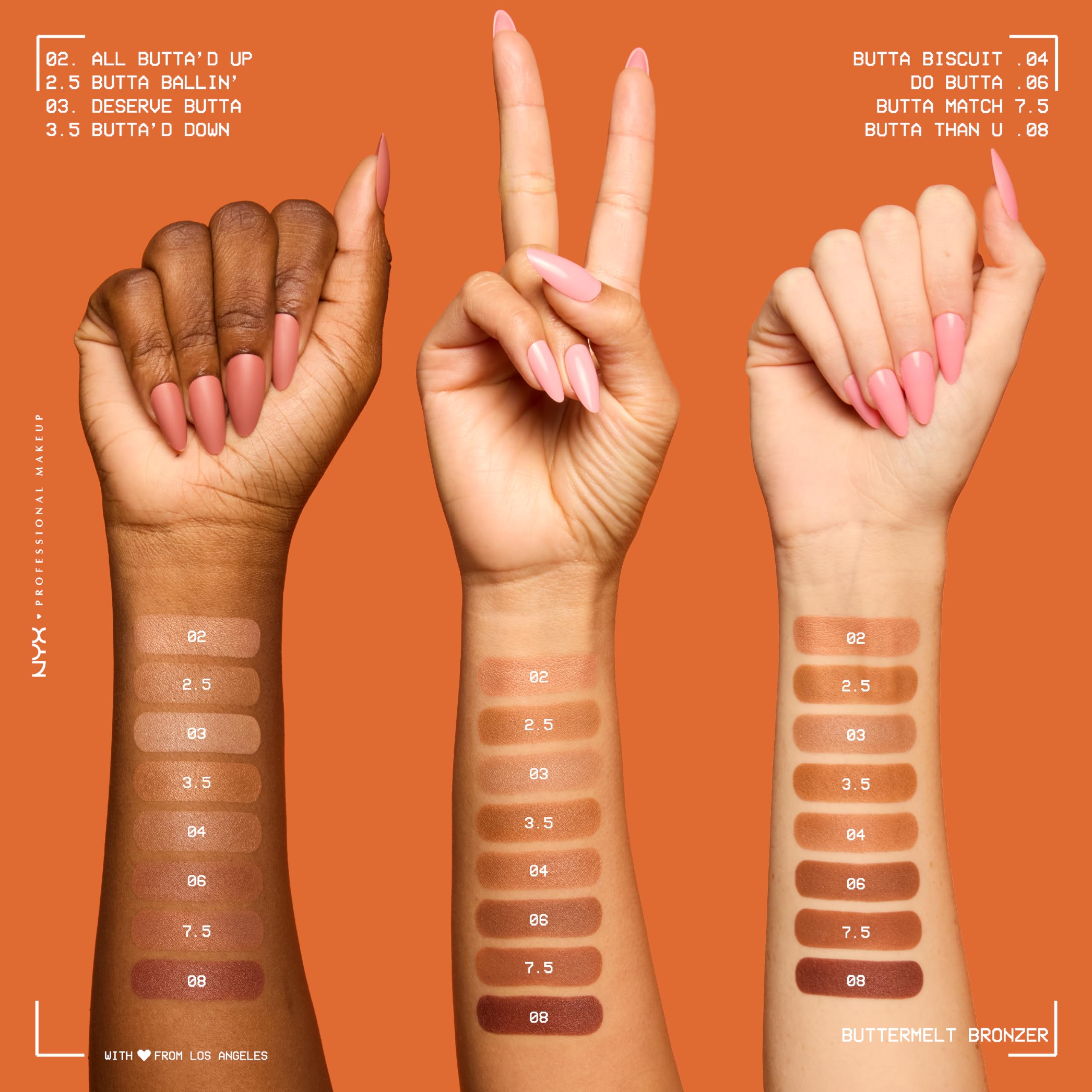 Aplicación en sien y pómulo con bronceador Buttermelt de NYX.