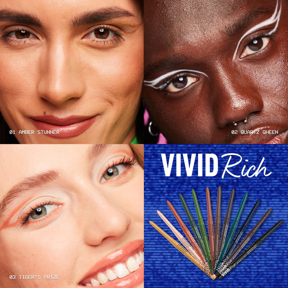 NYX Lápiz mecánico para ojos, textura cremosa: aplicación suave y agradable.