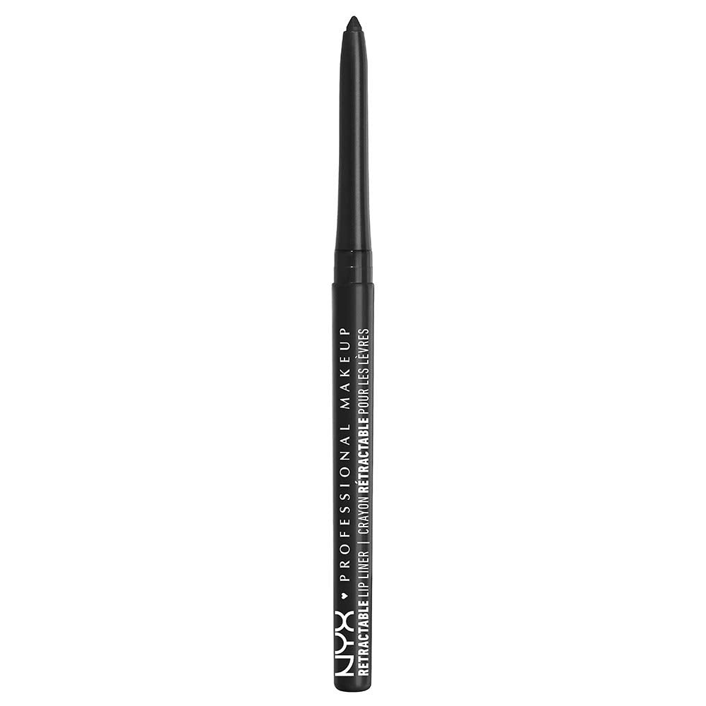 NYX Mechanical Lip Liner Pencil in Black Lips for precise outlining and lasting definition.