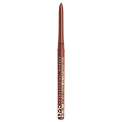 NYX Mechanical Lip Liner Pencil Cocoa swatch showing rich, creamy pigmentation