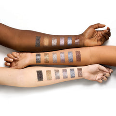 NYX Metallic Glitter rose gold lustre elevates cheeks and lids with metallic glow.