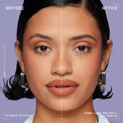 12-hour wear demo with NYX Powder Louder Brow Pencil