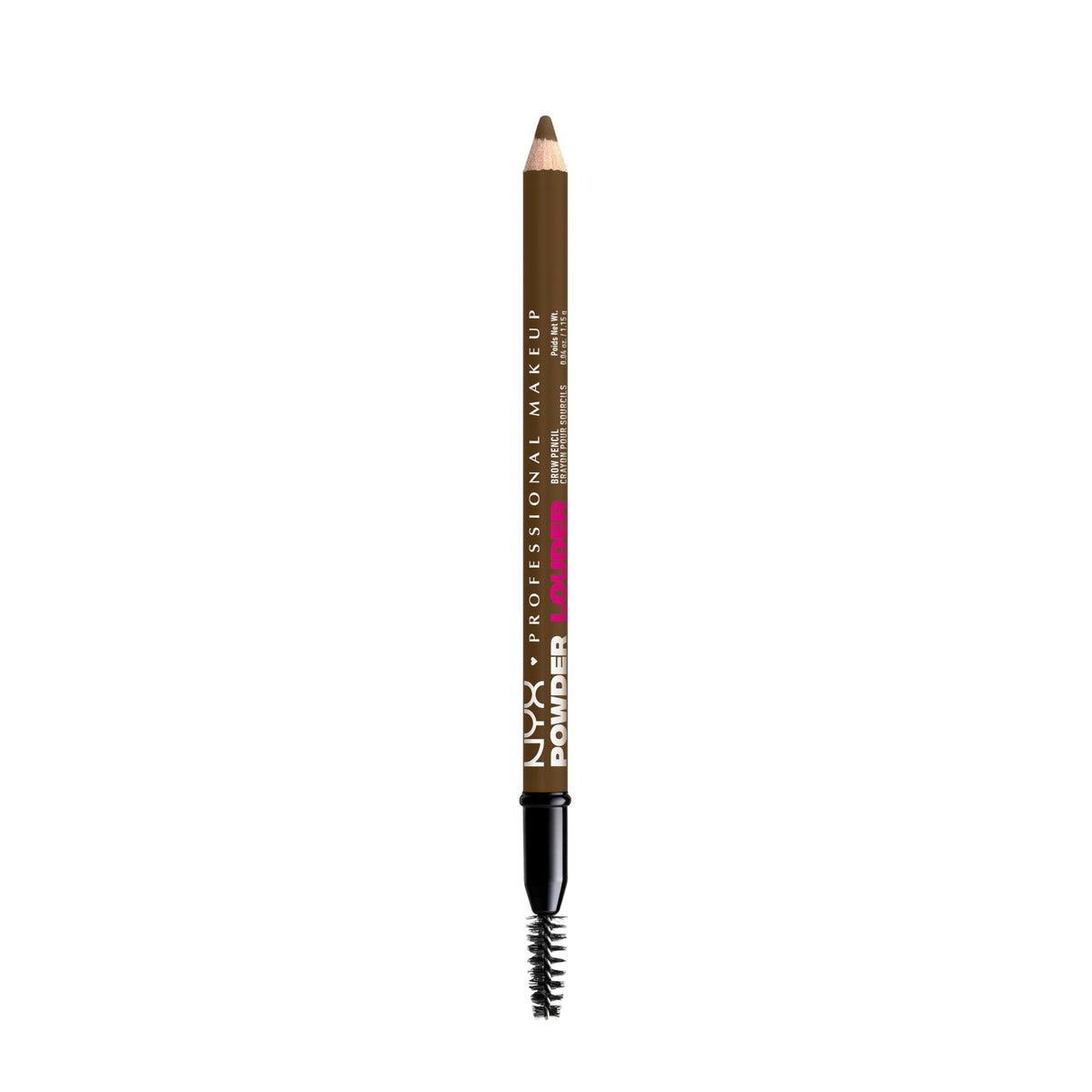 NYX Powder Louder Brow Pencil applying hair-like strokes for defined brows