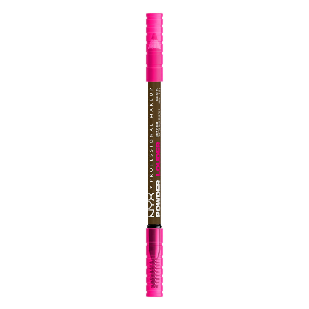 NYX Powder Louder Brow Pencil application strokes for natural, fuller brows.