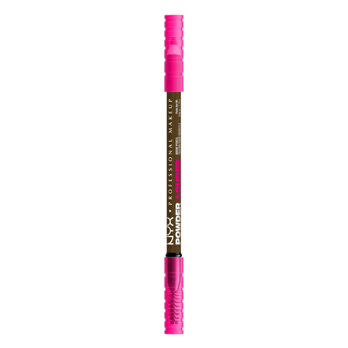 NYX Powder Louder Brow Pencil application strokes for natural, fuller brows.