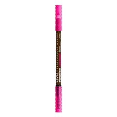 NYX Powder Louder Brow Pencil Espresso close-up showing creamy pigment for natural hair-like strokes.