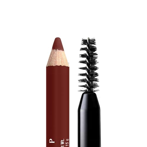 NYX Powder Louder Brow Pencil packaging with ingredients list.