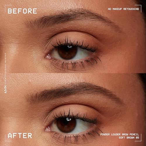 Vegan formula shown in NYX Powder Louder Brow Pencil