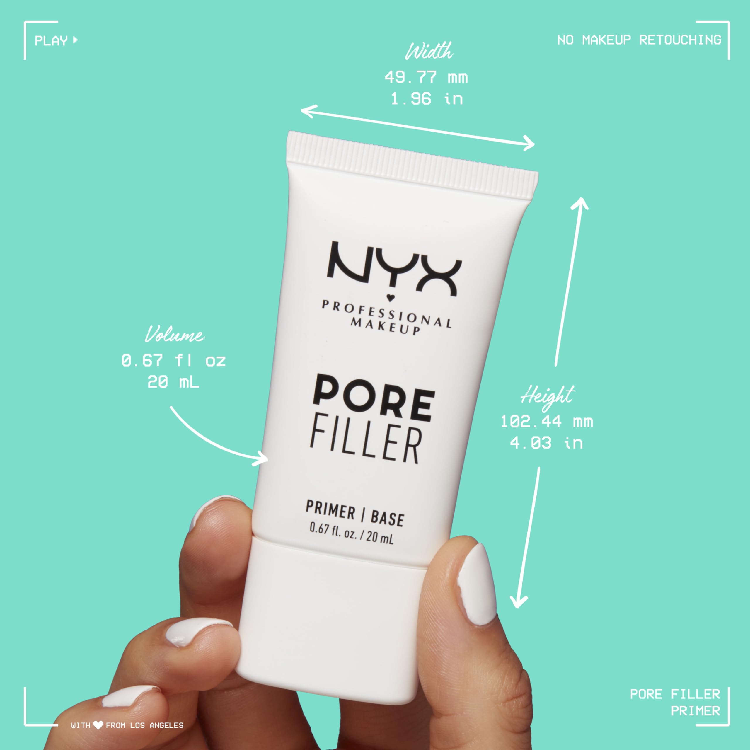 NYX Pore Filler presentación en botella facilita su uso diario.