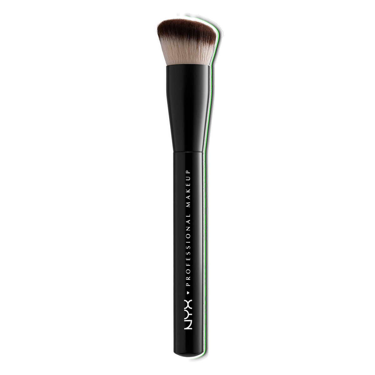 NYX PROFESSIONAL MAKEUP Can't Stop Won't Stop brush angled top close-up for precise contour blending.