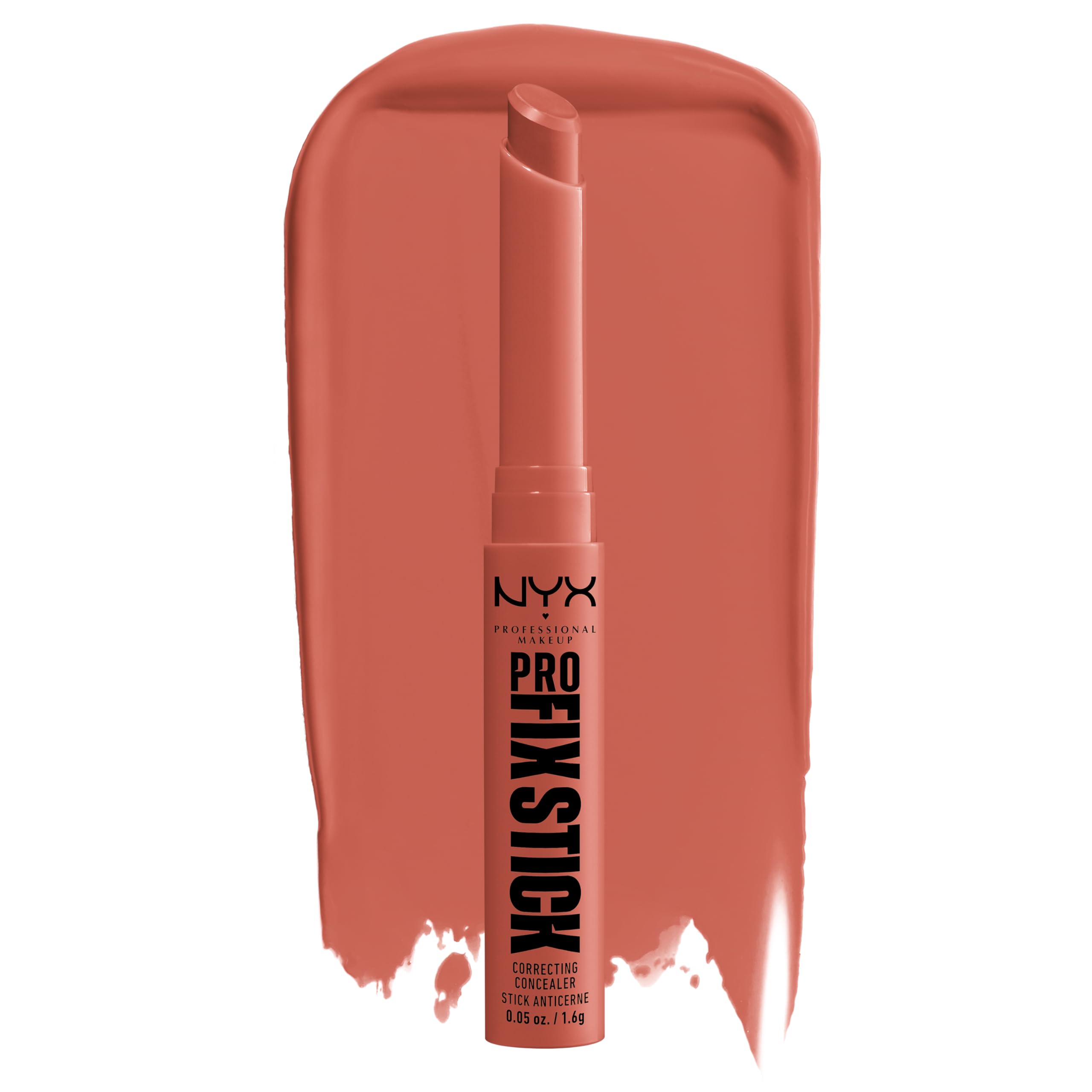 NYX Pro Fix Corrector en barra verde para neutralizar rojeces en piel claro a medio.