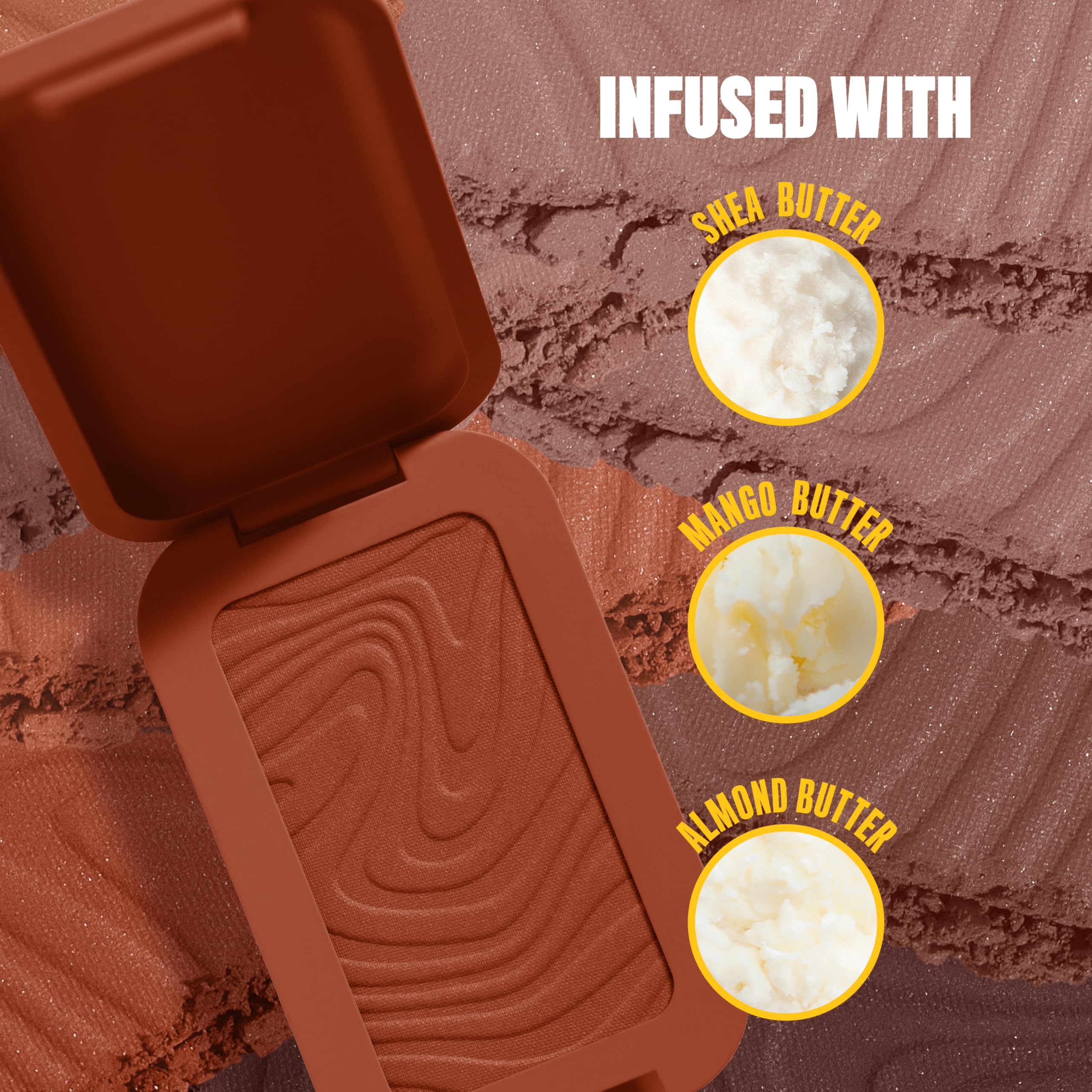 Deslizamiento suave de NYX Matte Buttermelt Bronceador para un look natural.