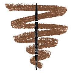 Lápiz NYX con punta ultra-delgada para trazos precisos en cejas.