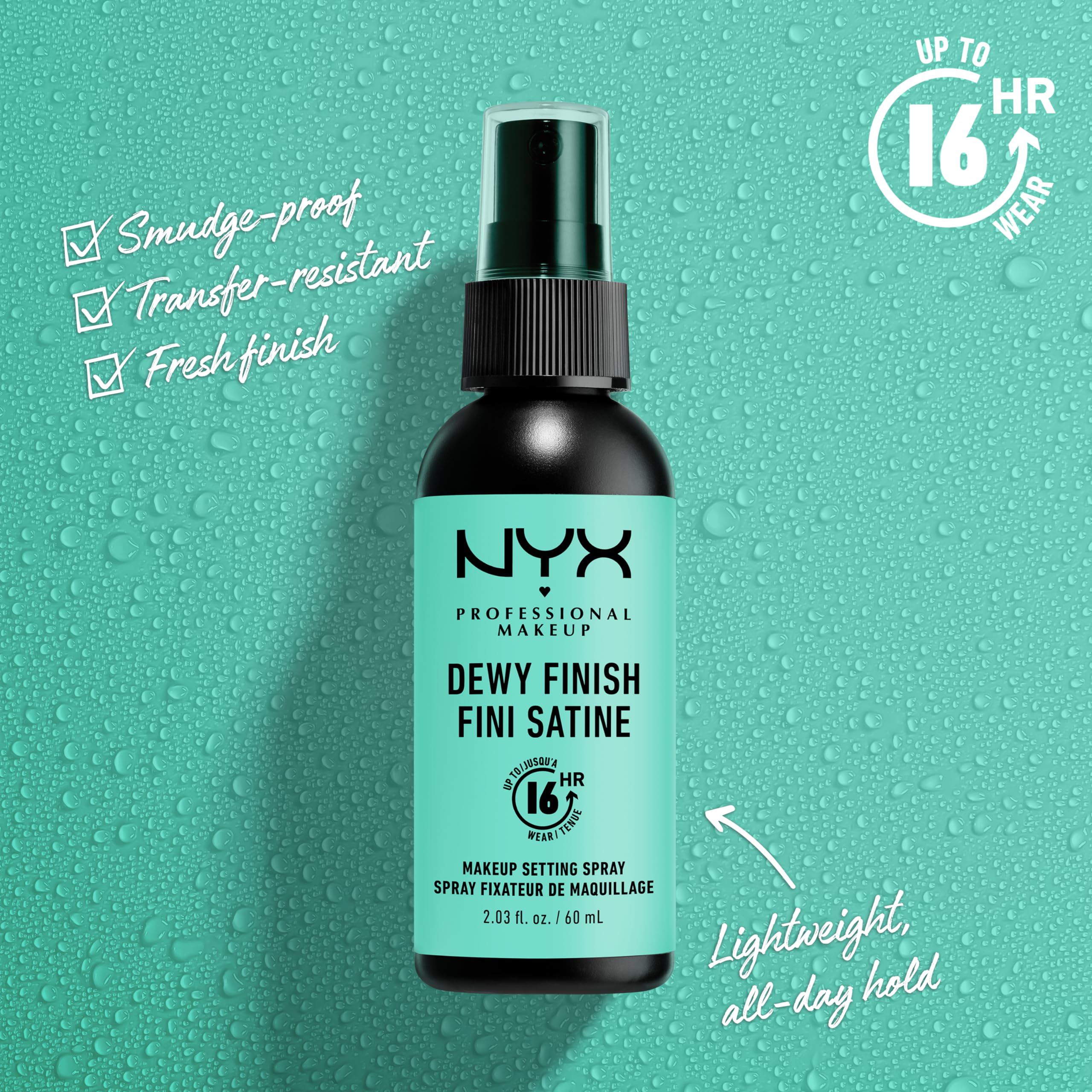 Acabado humedo de NYX para maquillaje ligero y duradero
