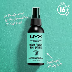 Acabado humedo de NYX para maquillaje ligero y duradero
