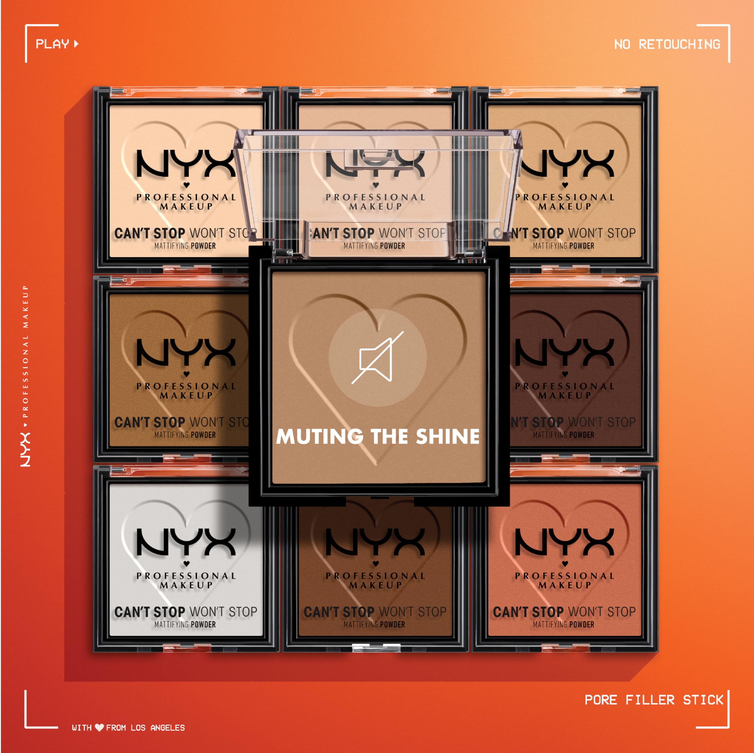 Acabado ultramatte de NYX para controlar brillos durante el día.