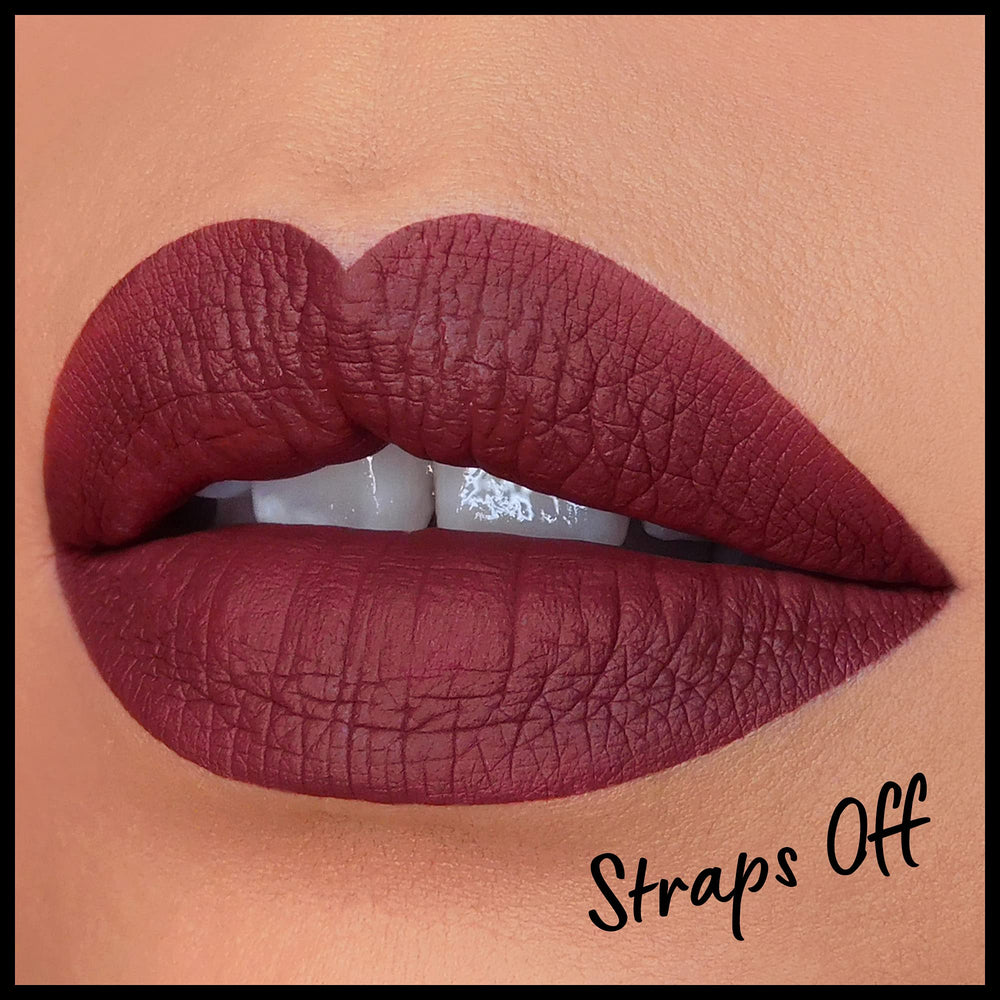 Aplicación suave de NYX Straps Off para un look cómodo.
