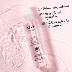 NYX PROFESSIONAL MAKEUP Bare With Me aloe cucumber infused spray for sensitive skin.