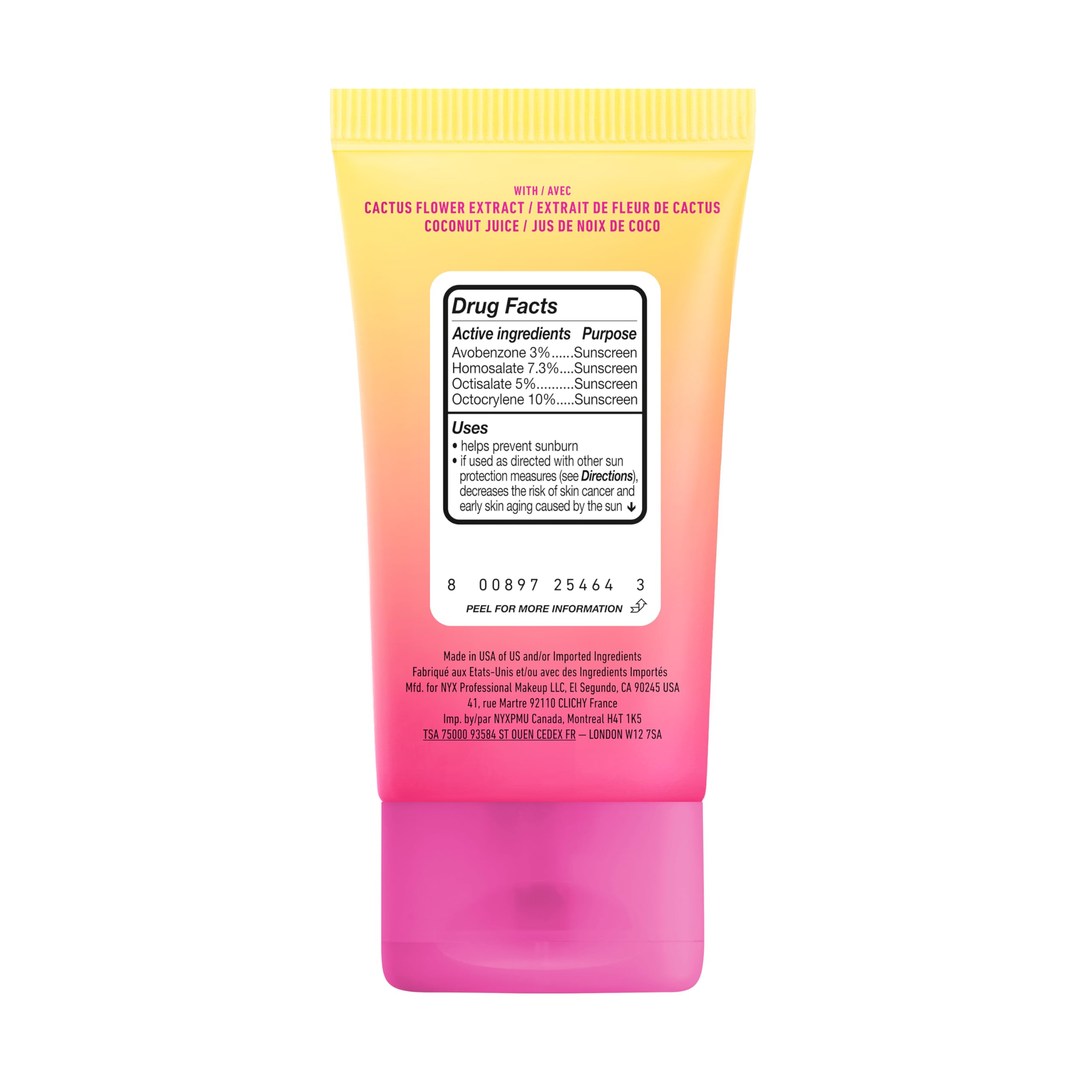 NYX PROFESSIONAL MAKEUP Blurscreen SPF30 primer con extractos de coco y flor de cactus