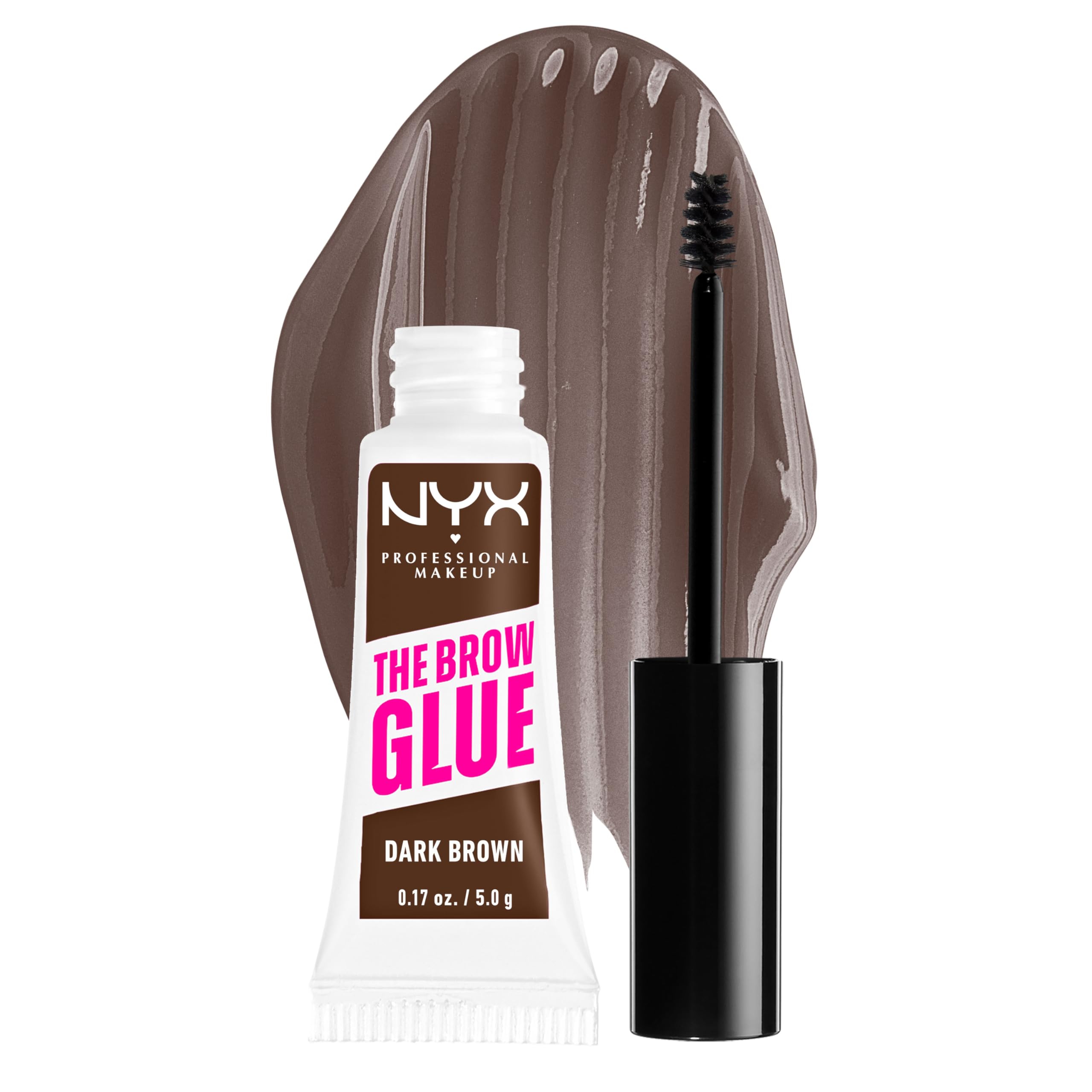 NYX The Brow Glue: aplicación precisa para cejas definidas y fijación duradera.