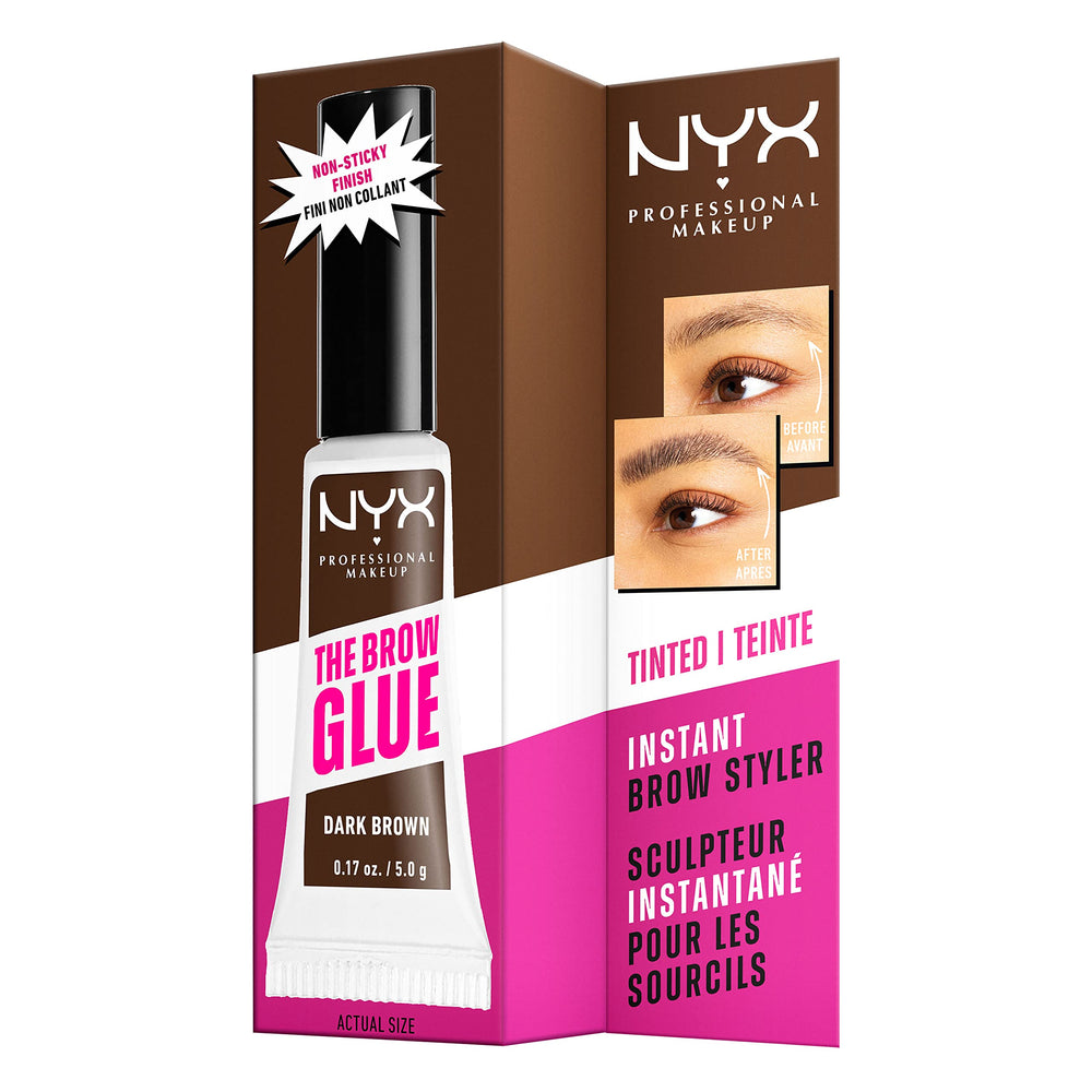 NYX The Brow Glue: rellena huecos con lápiz o pomada pigmentada.