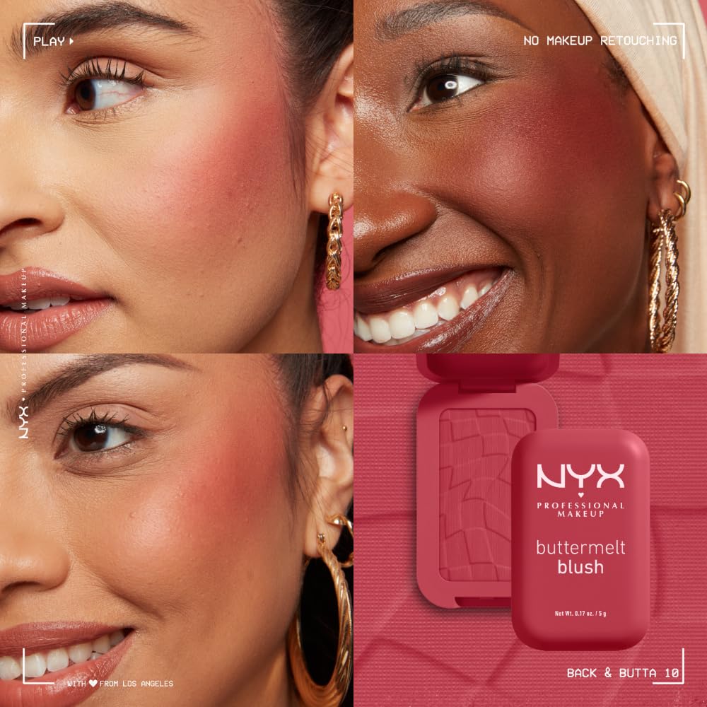 NYX Buttermelt Blush: manteca de almendra para una sensación suave