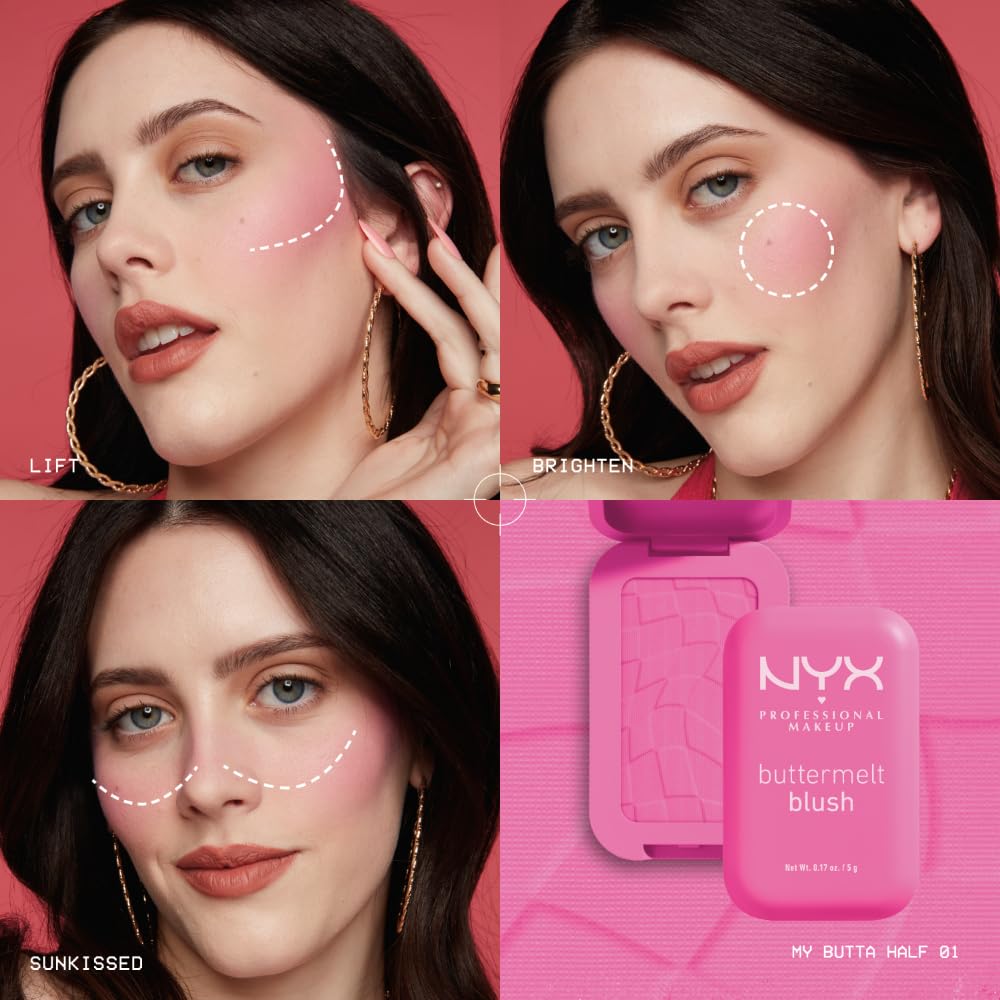 NYX Buttermelt Blush: textura manteca de mango para una aplicación suave