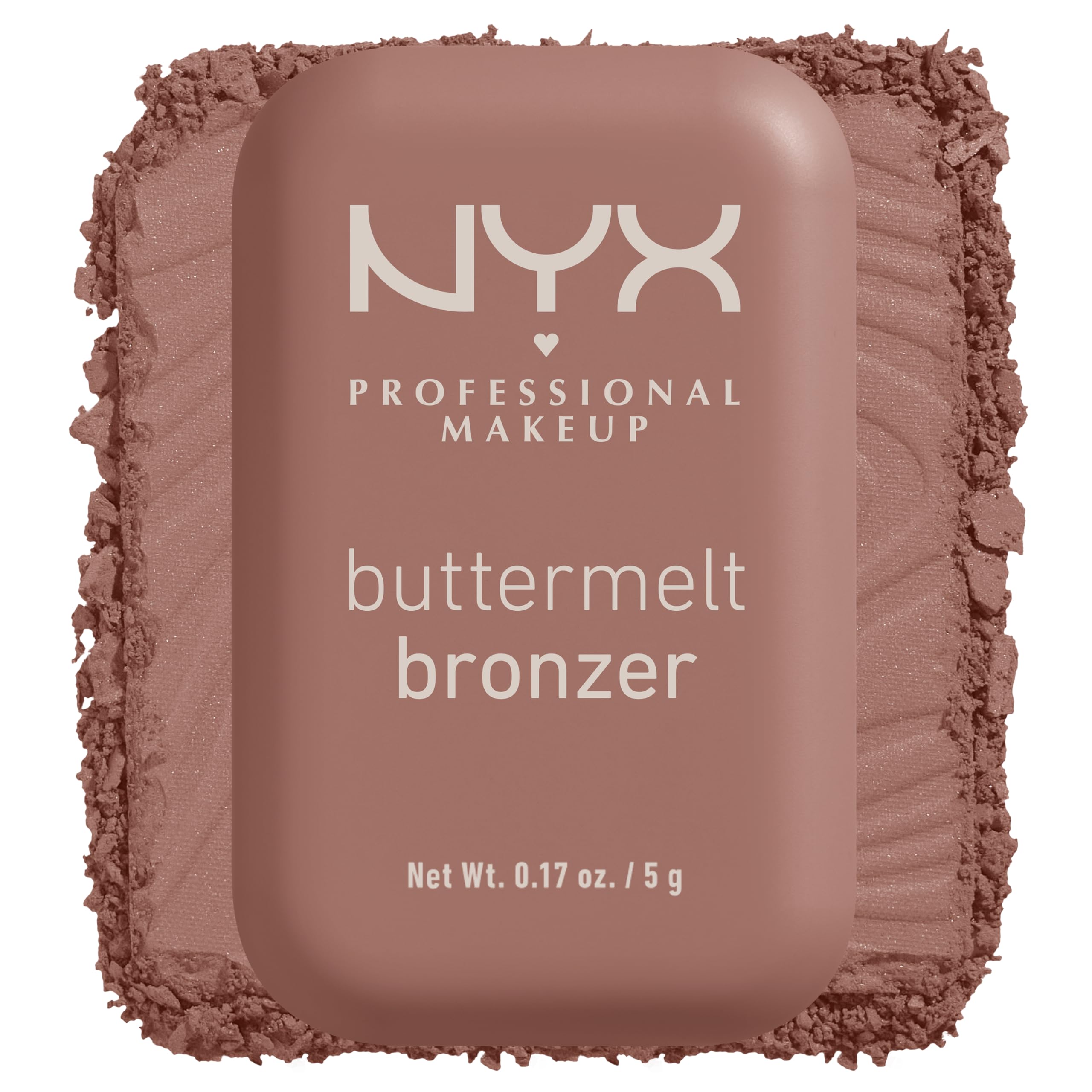 Bronzer Buttermelt de NYX, textura polvo suave que se funde para un bronceado natural.