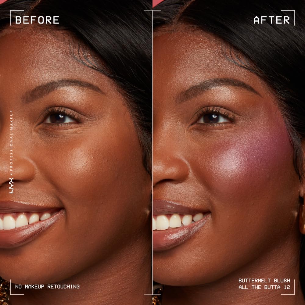 NYX PROFESSIONAL MAKEUP Buttermelt Blush textura polvo cremosa para difuminar fácilmente