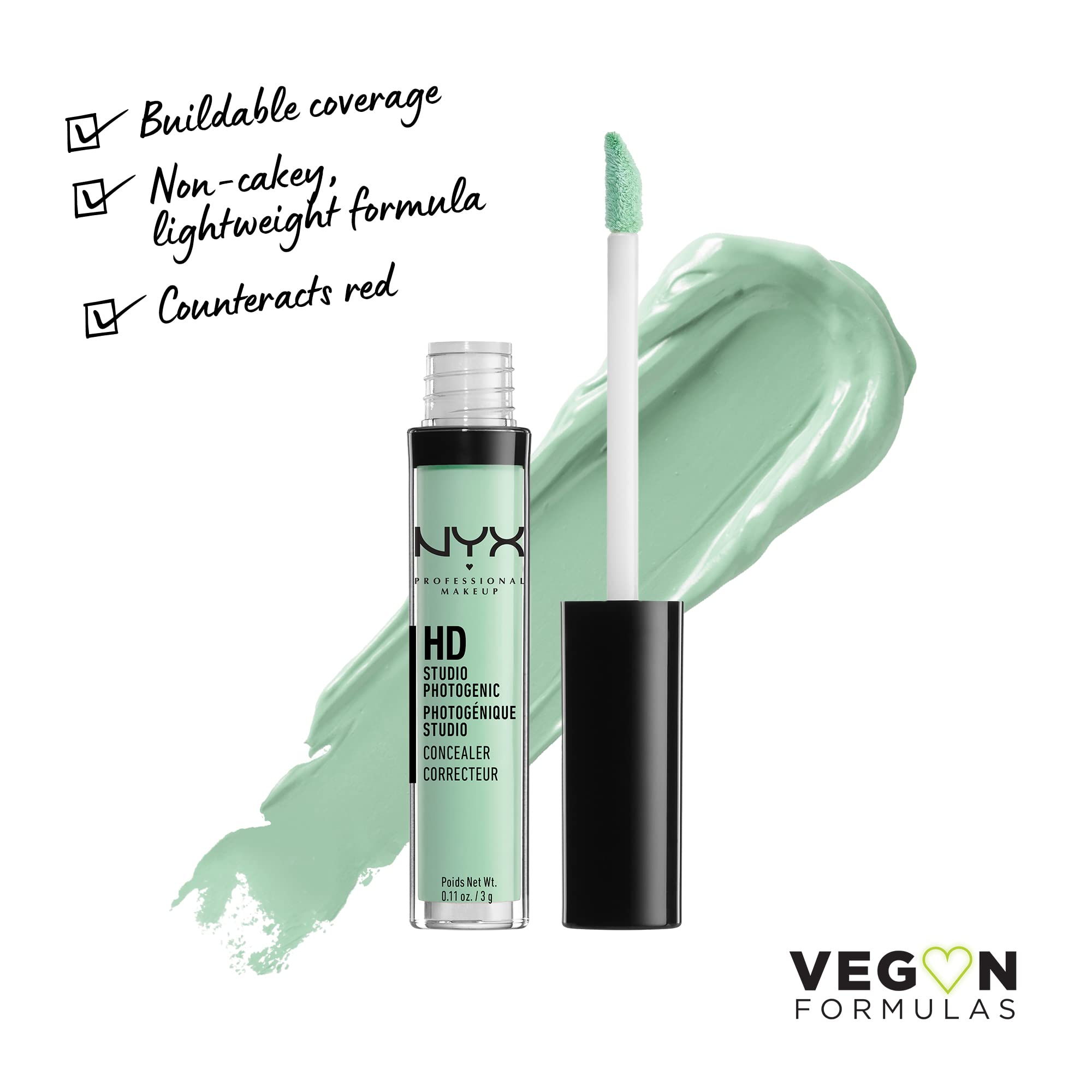 Corrector verde NYX para neutralizar rojeces y tono desigual