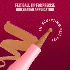Delineador-labial-tinte NYX Lip Lingerie ofrece durabilidad y resistencia al agua.