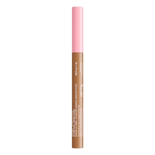 Delineador-labial-tinte NYX Lip Lingerie tono Tease U Later para nude sofisticado.