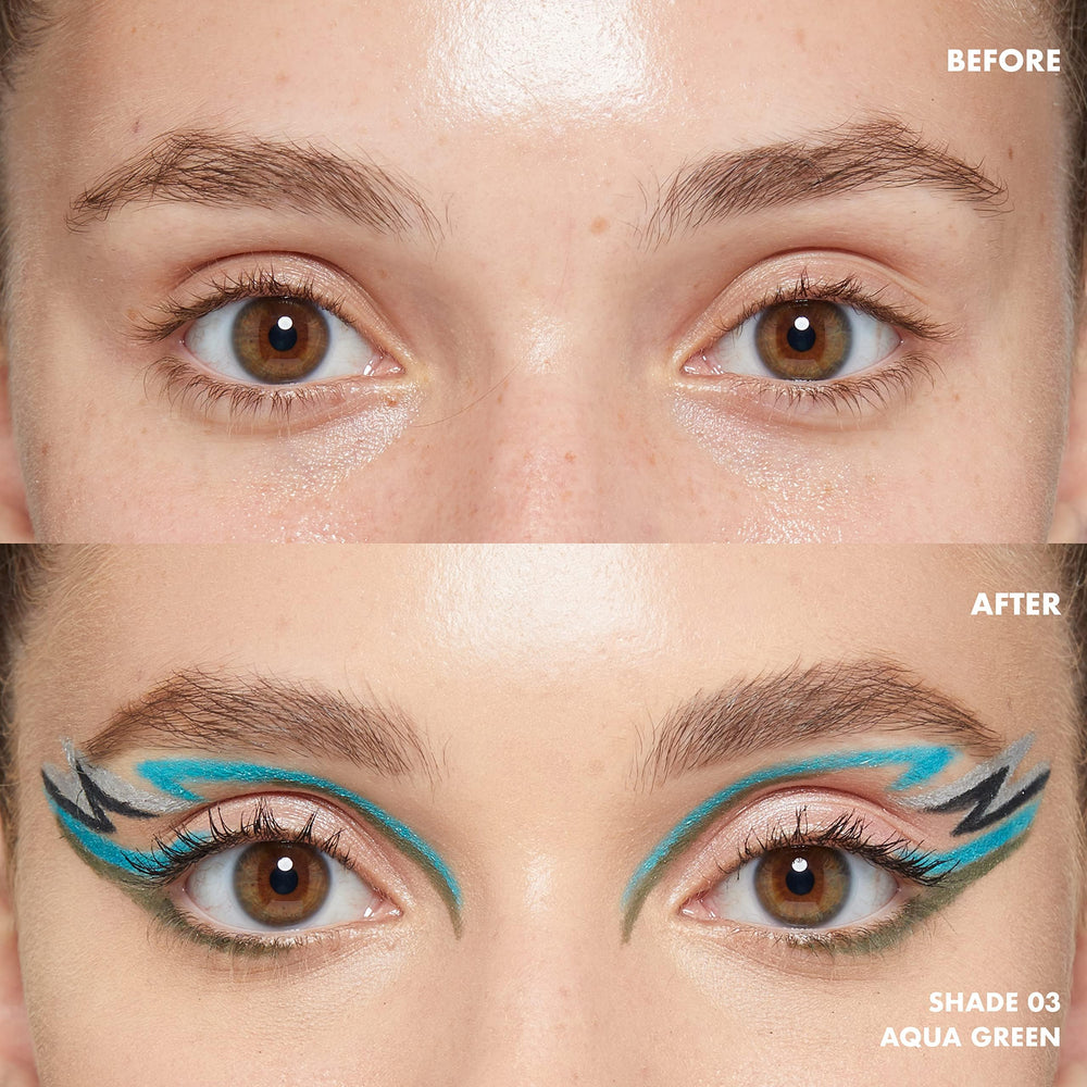 NYX Professional Makeup delineador mecanico Aqua Verde, sin afilar para mayor comodidad diaria.