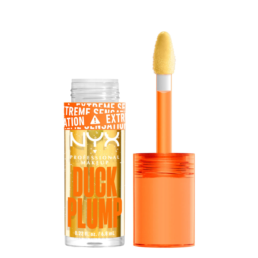 NYX Duck Plump: brillo extremo y pigmento alto para labios.