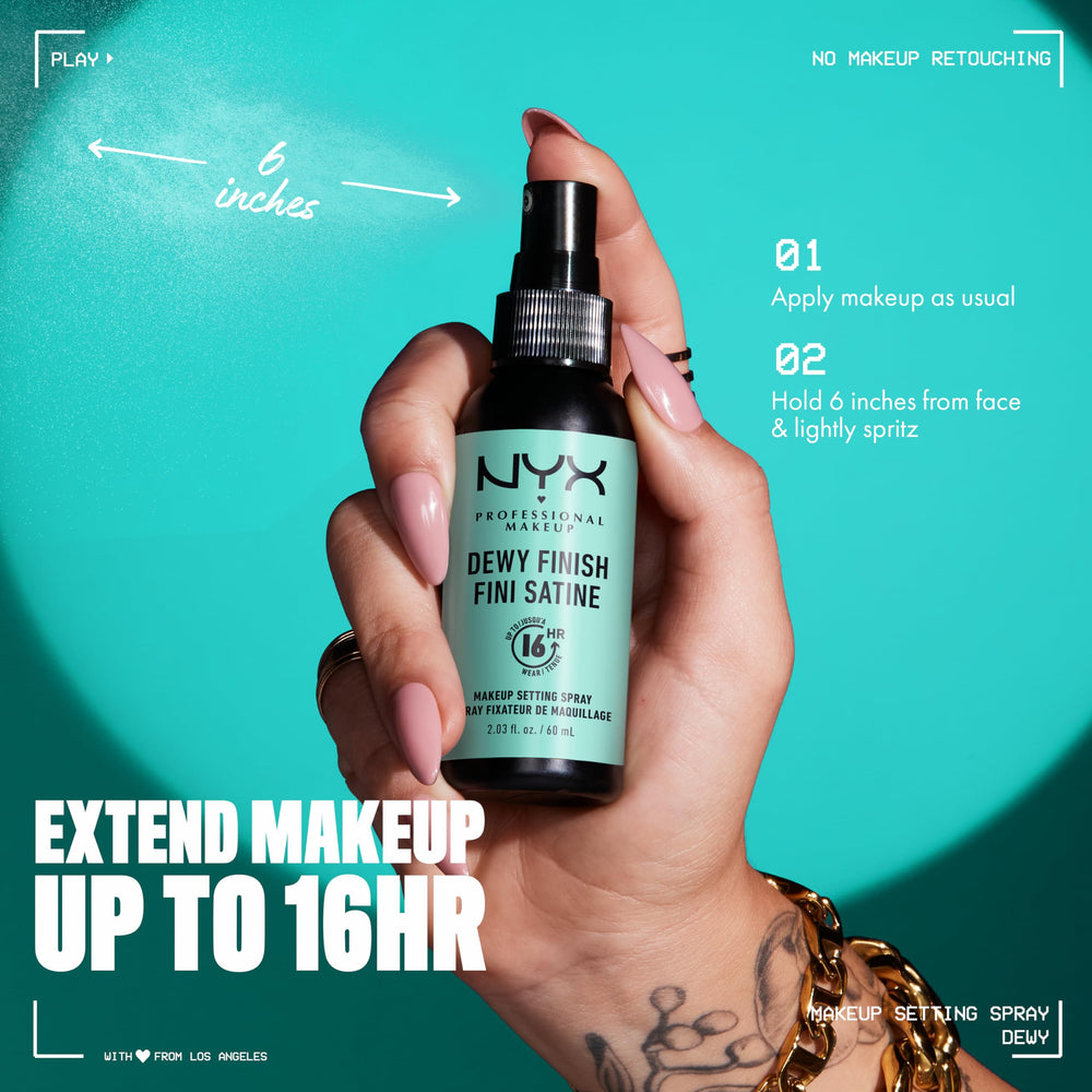 Fijador NYX que extiende la duración del maquillaje hasta 16 horas