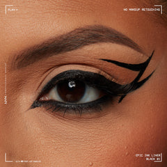 NYX Epic Ink Liner black pigment swatch for rich color.