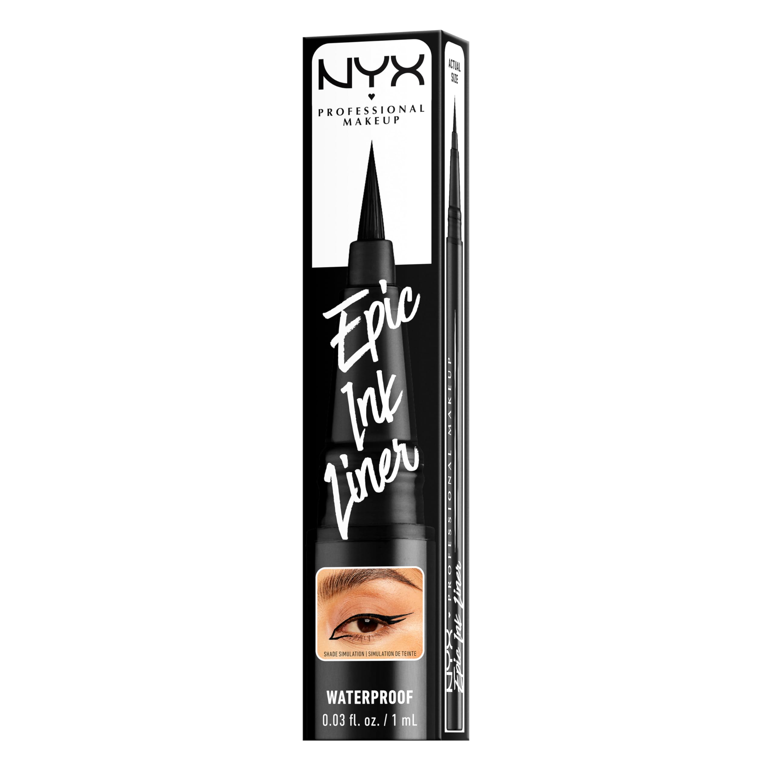 NYX Epic Ink Liner cruelty-free packaging and vegan formula.