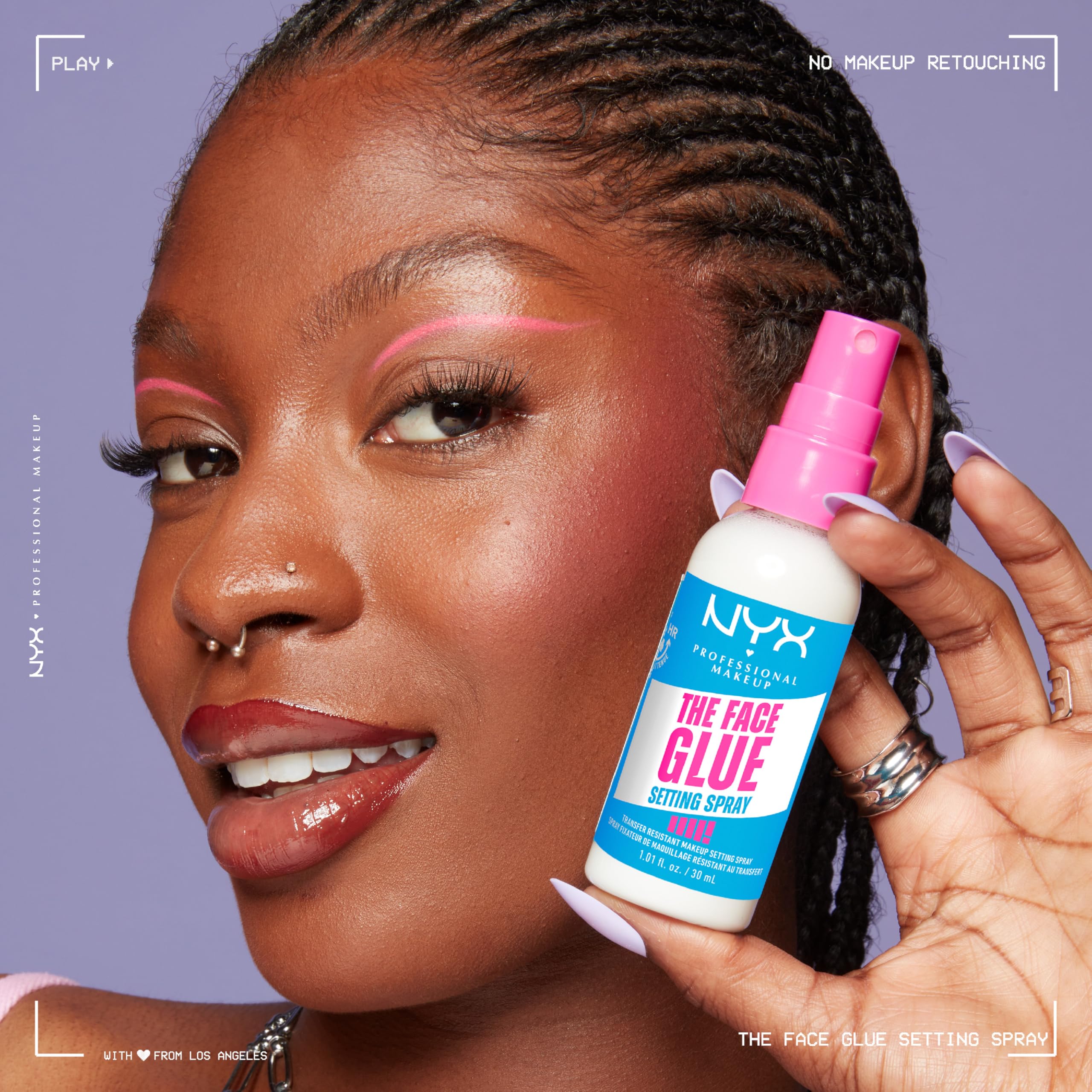 NYX The Face Glue realza colores y fijación de tonos vivos
