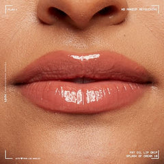 NYX PROFESSIONAL MAKEUP Fat Oil Lip Drip creamy nude swatches on skin
