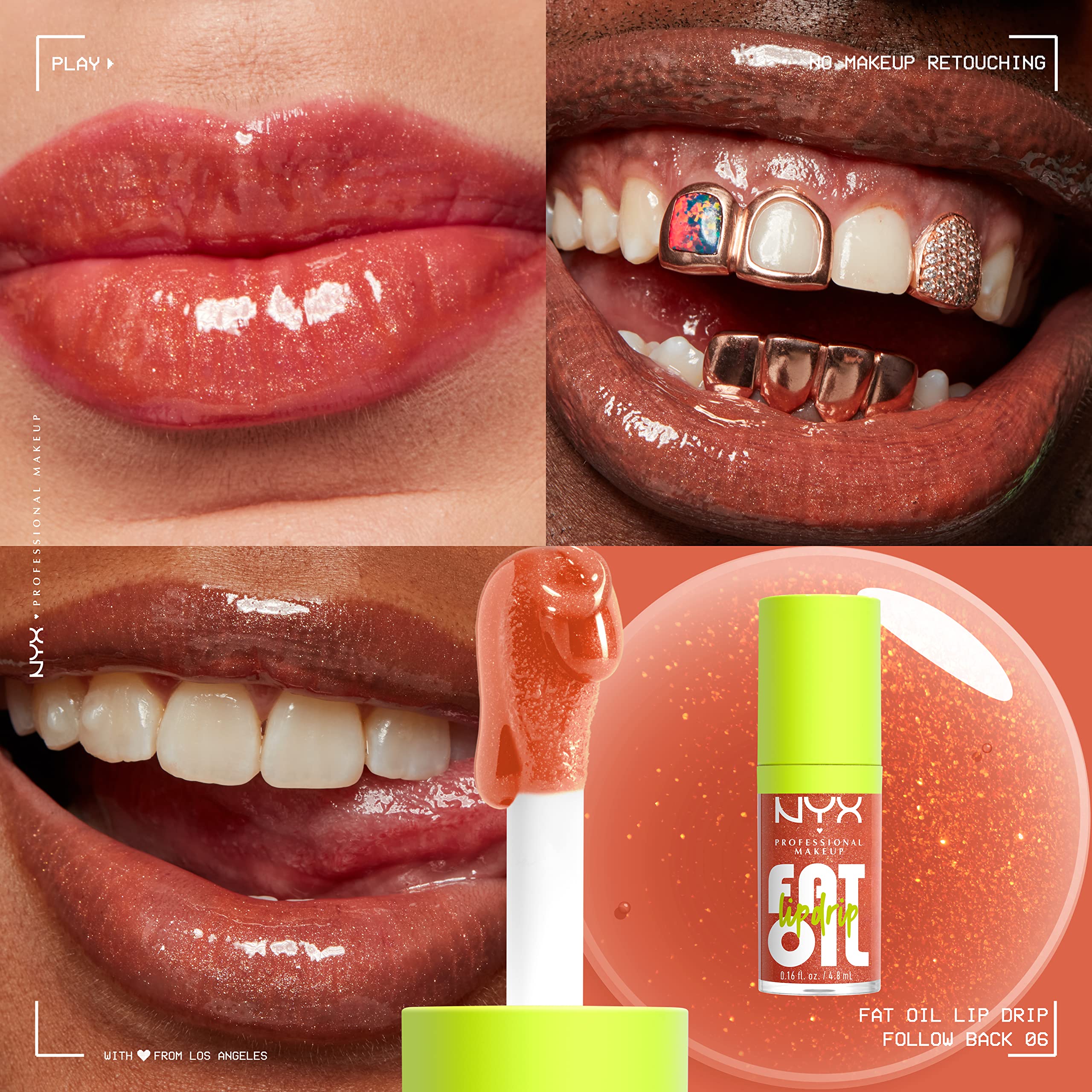 NYX Fat Oil Lip Drip tono-labios-nude-calido color natural con brillo