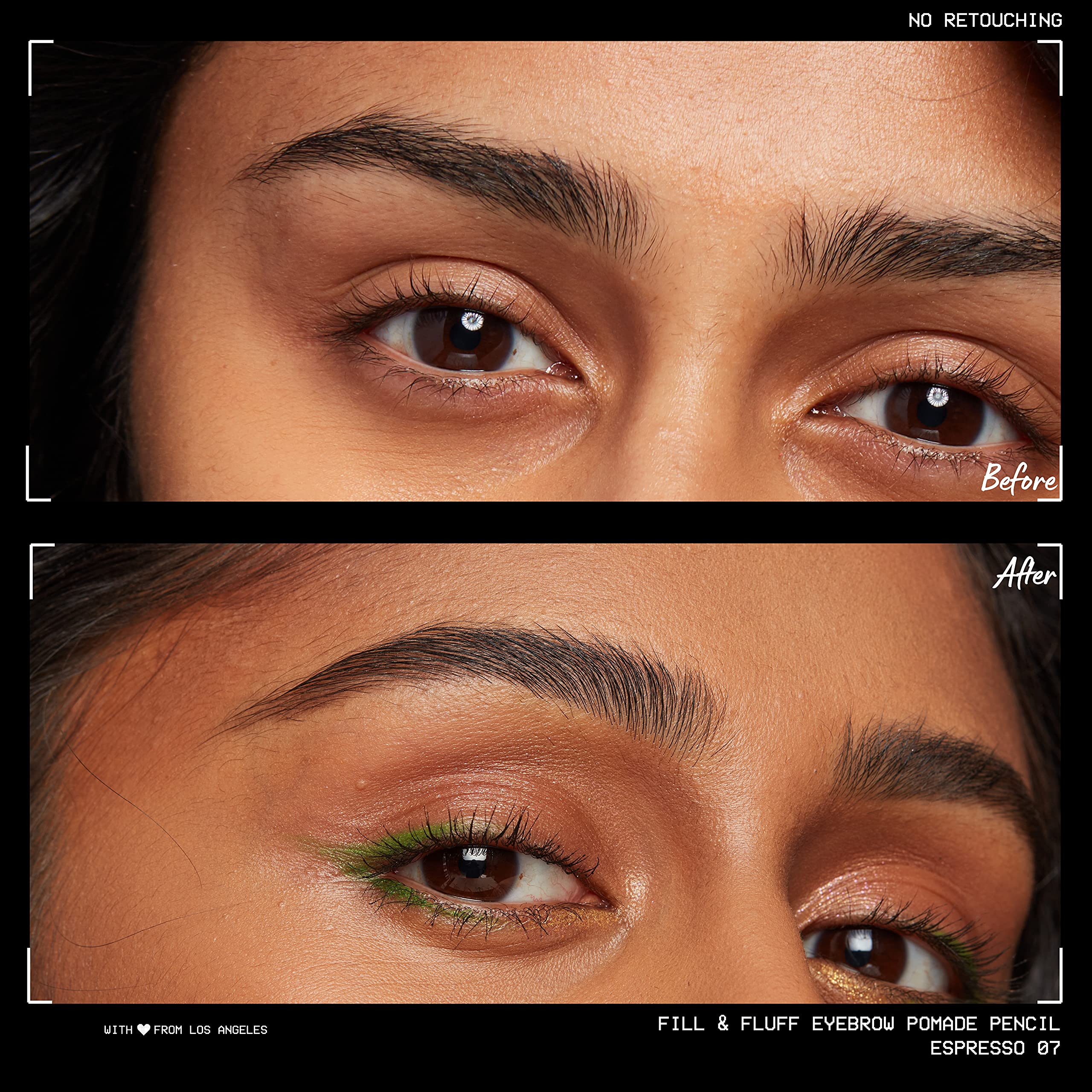 NYX Fill & Fluff: doble punta para delinear y difuminar.