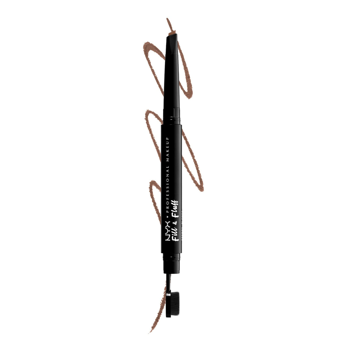 NYX Fill & Fluff Eyebrow Pomade Pencil teardrop tip for precise shading
