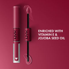 NYX PROFESSIONAL MAKEUP Shine Loud Goal Getter top coat: brillo reflector suave para labios.