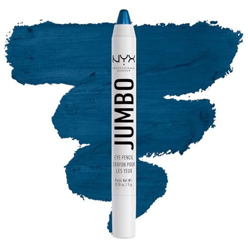 NYX Jumbo Eye Pencil Blueberry Pop demonstrates a smooth, creamy texture.