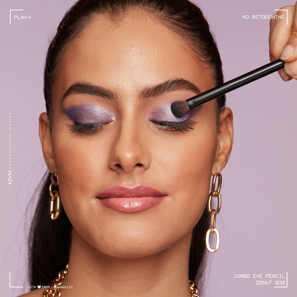 Donut Lilac application demonstrates creamy blendable color as all-in-one shadow and liner